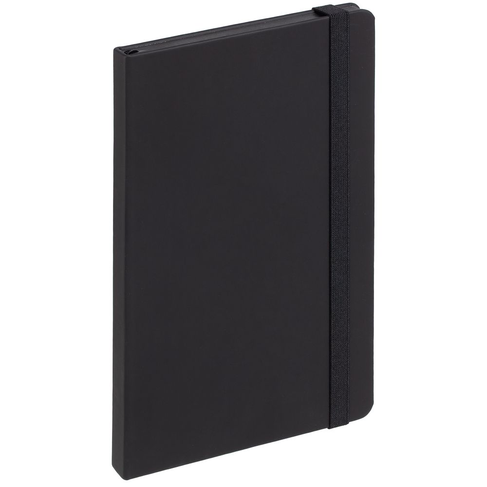 Блокнот Shall, в линейку, черный-2