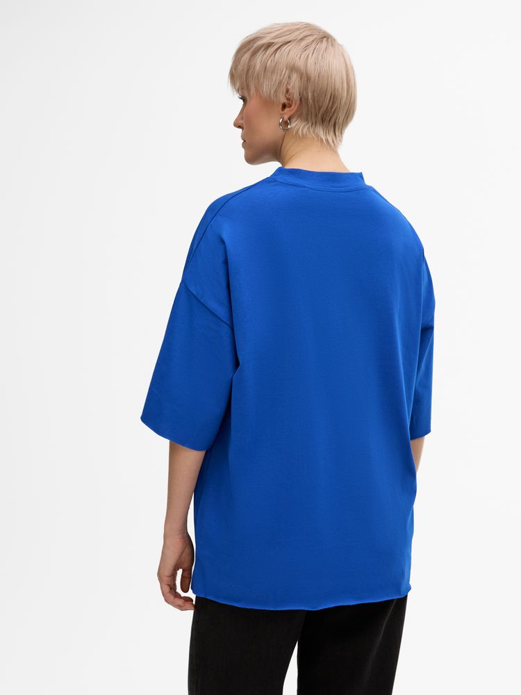 Футболка унисекс оверсайз T1, синяя-5