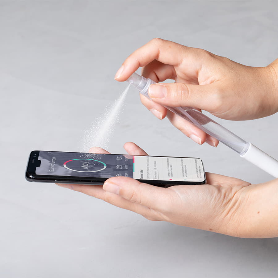 Ручка шариковая DIXTER с емкостью для жидкости, 10 мл, пластик, белый-4