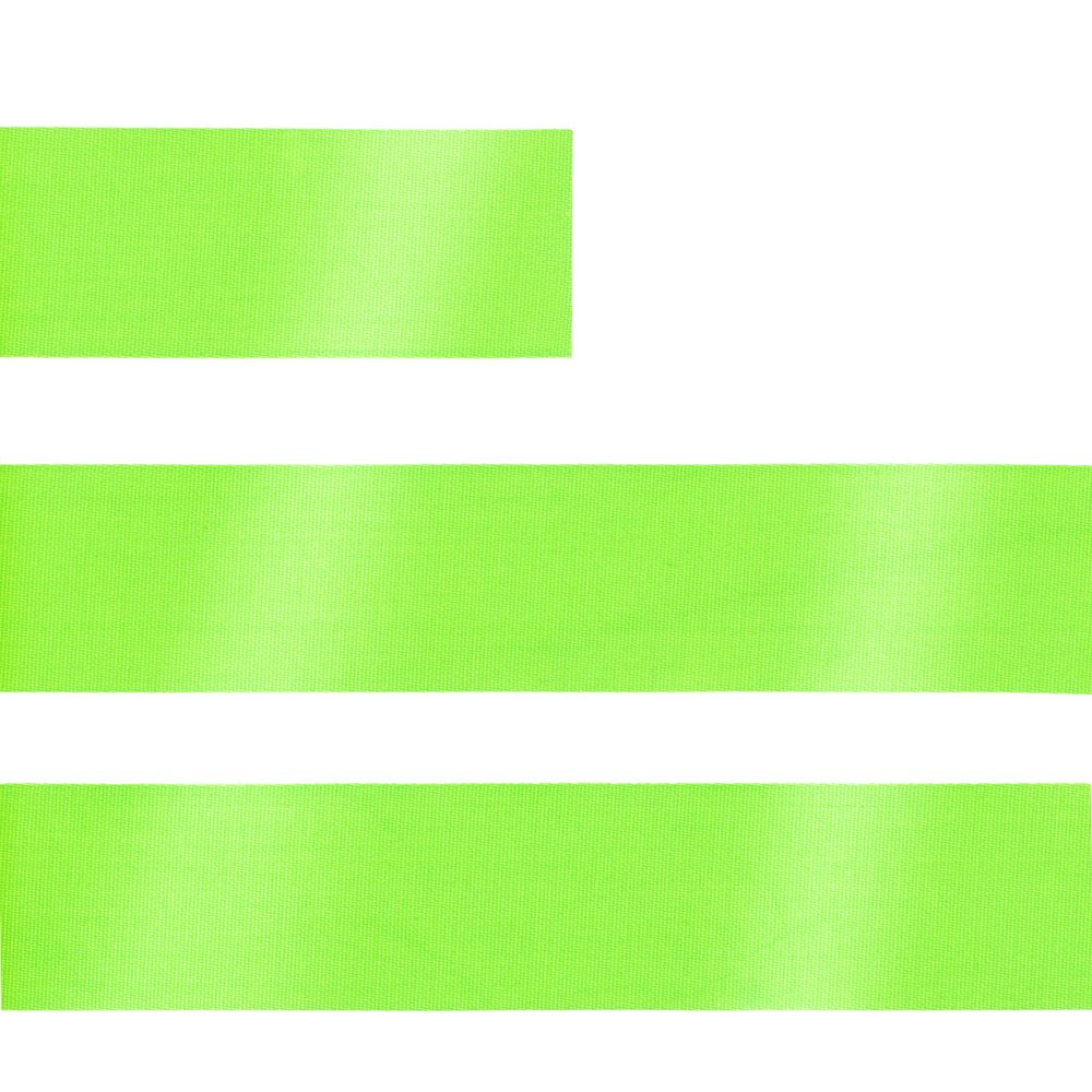 Лента сатиновая Satin 20 L, зеленый неон, 120 см-1