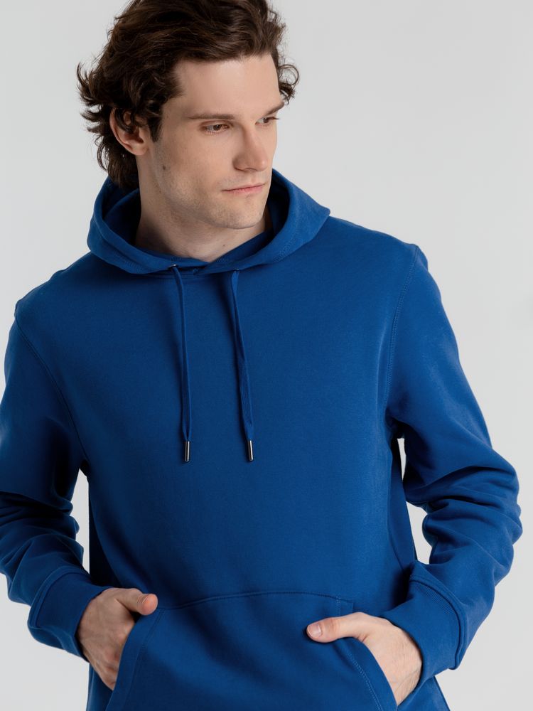 Толстовка с капюшоном унисекс King, ярко-синяя-6