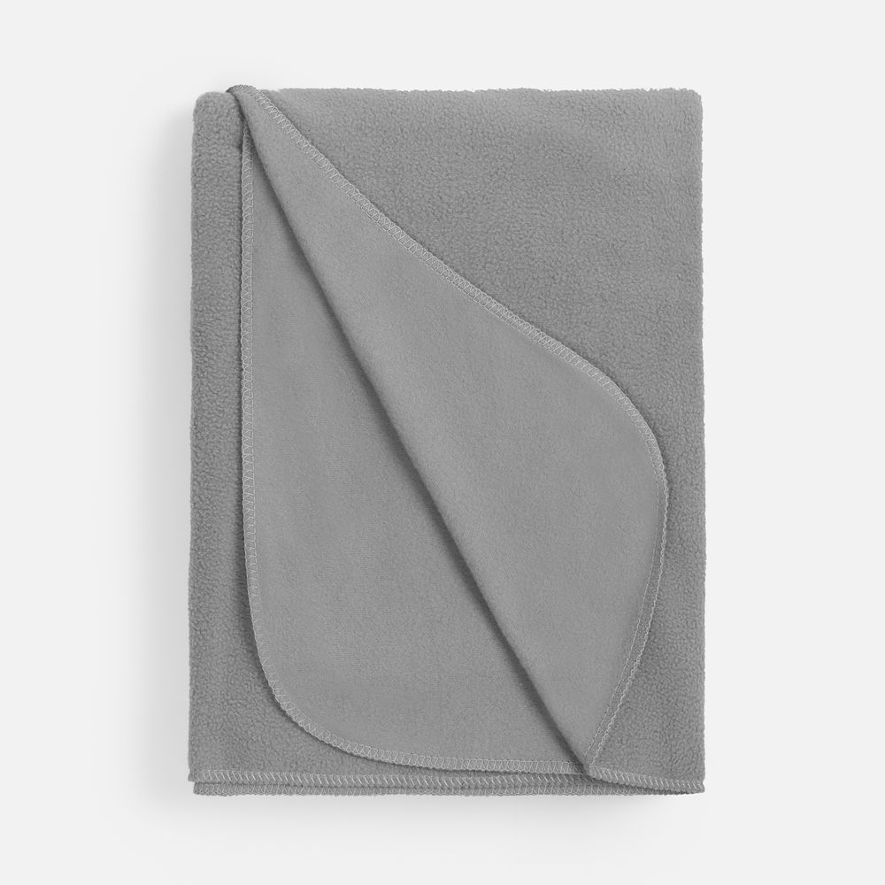 Флисовый плед Warm&Peace, серый-1