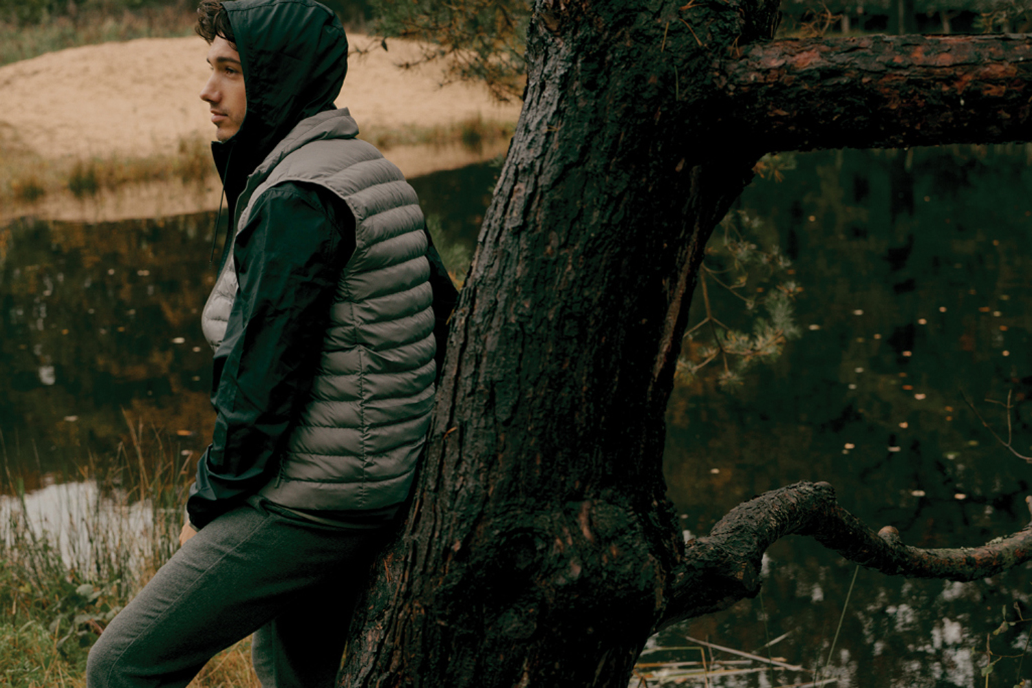 Мужской стеганый жилет Iqoniq Meru из переработанного полиэстера AWARE™, 70 г/м²-23