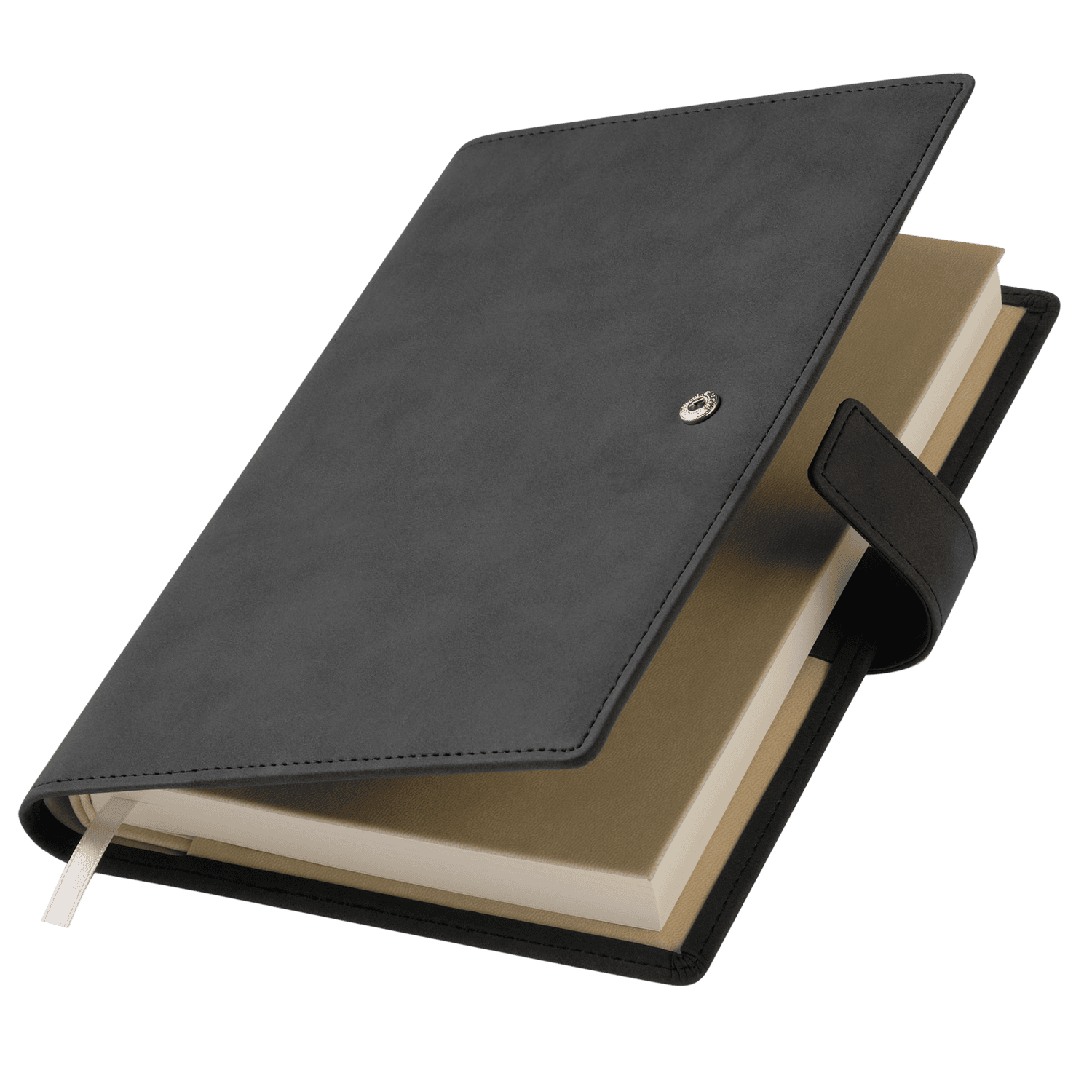 Ежедневник-портфолио Royal NEO недатированный в подарочной коробке, черный-0