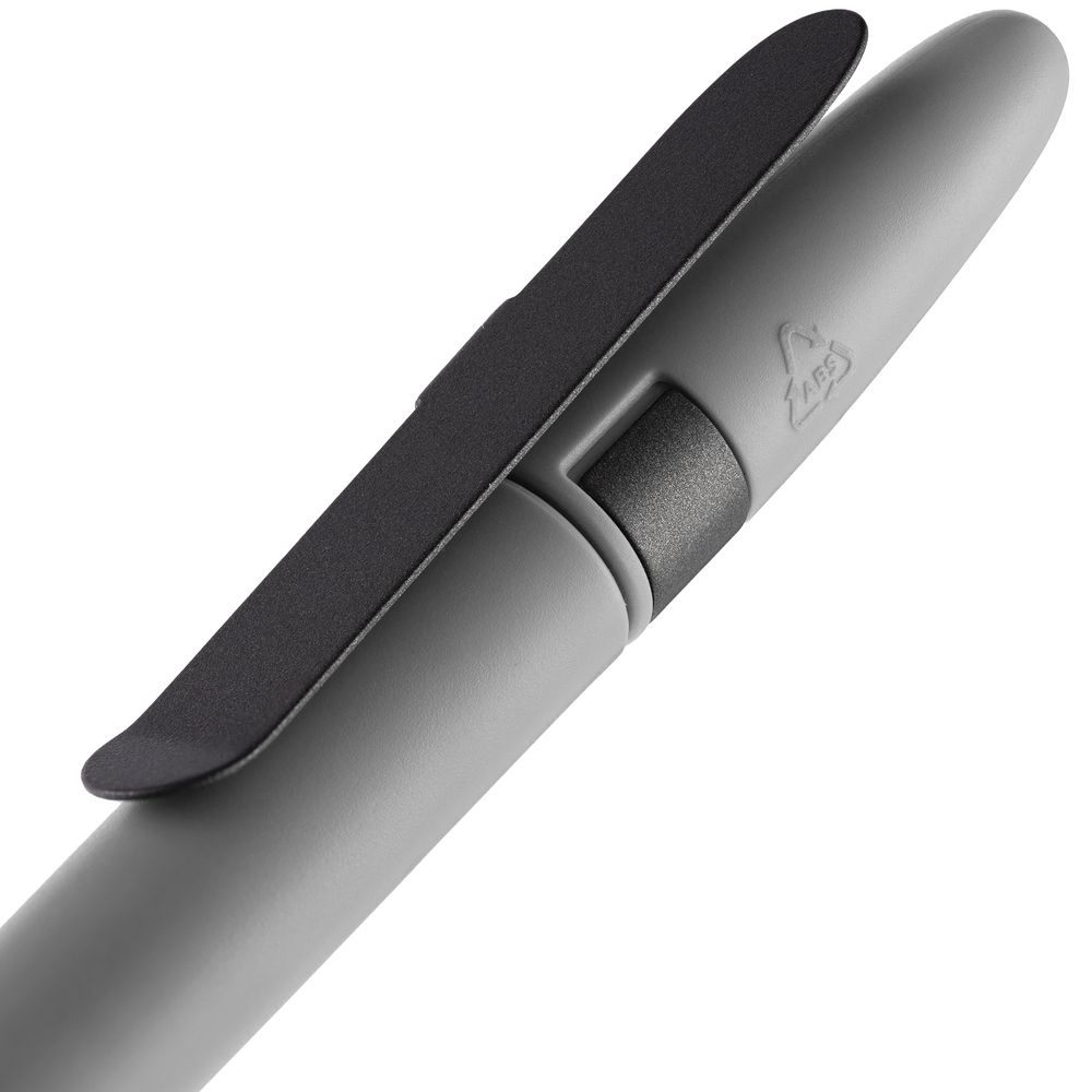 Ручка шариковая Prodir DS5 TSM Metal Clip, серая-2
