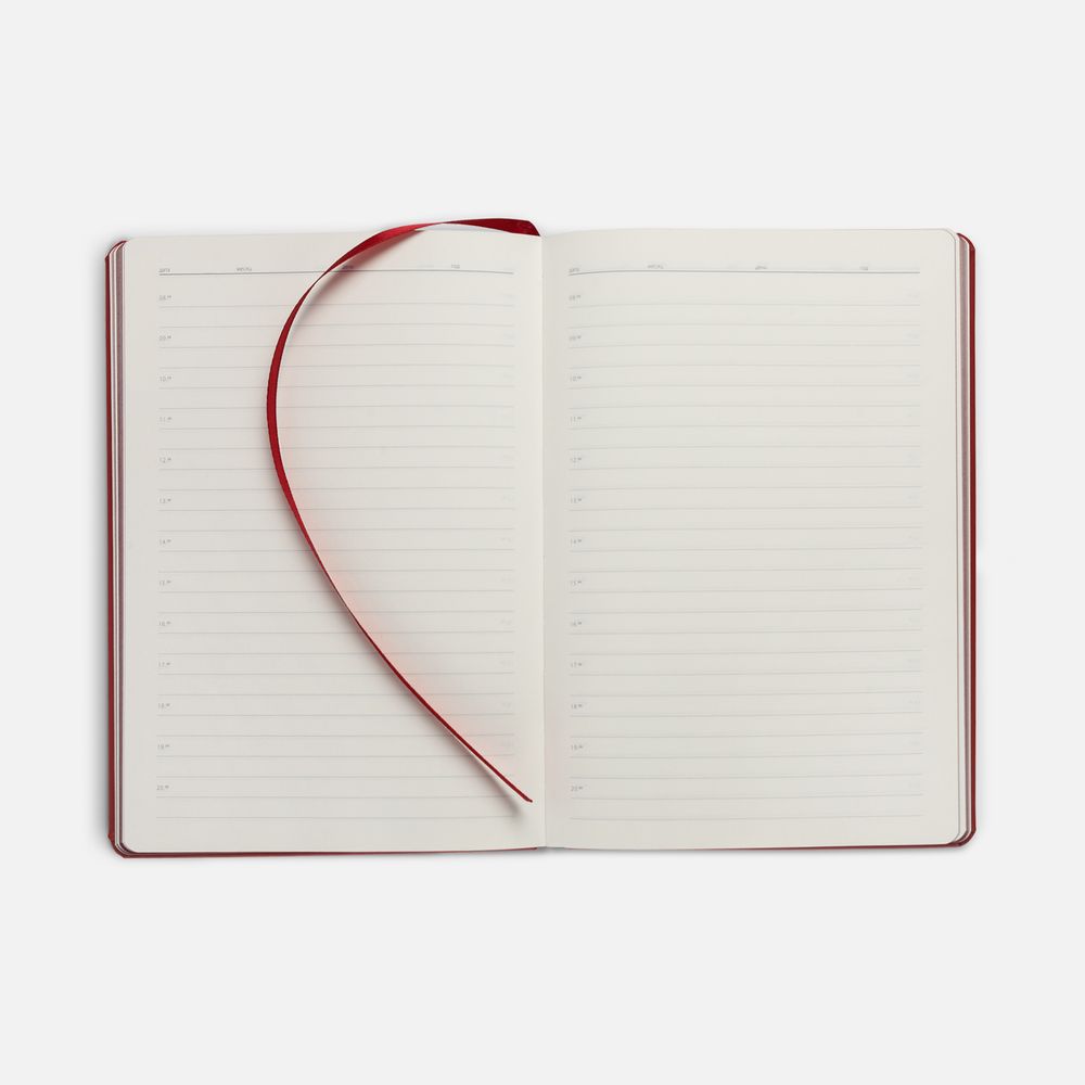 Ежедневник Shall, недатированный, красный-2