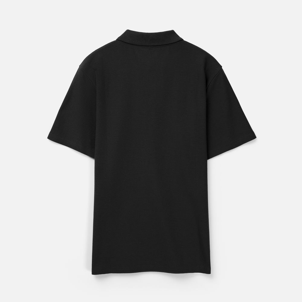 Рубашка поло унисекс Tervise, черная-2