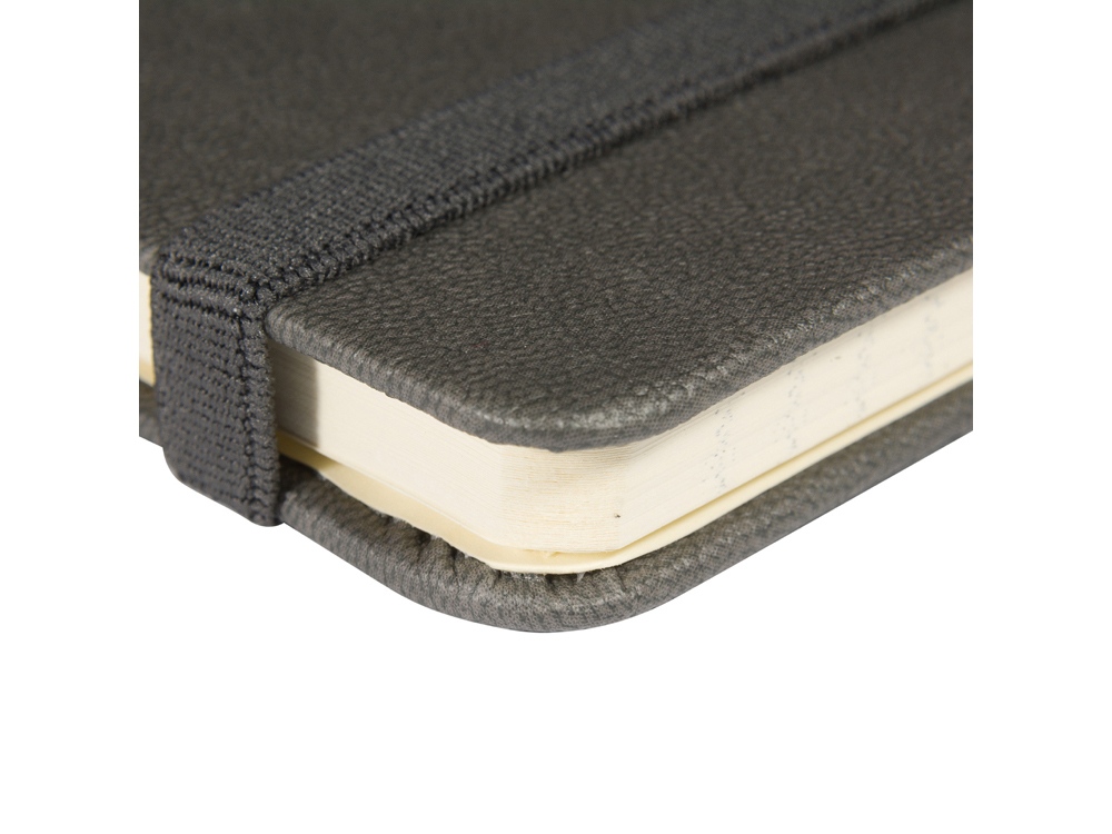 Блокнот А5  City на резинке, серый-3