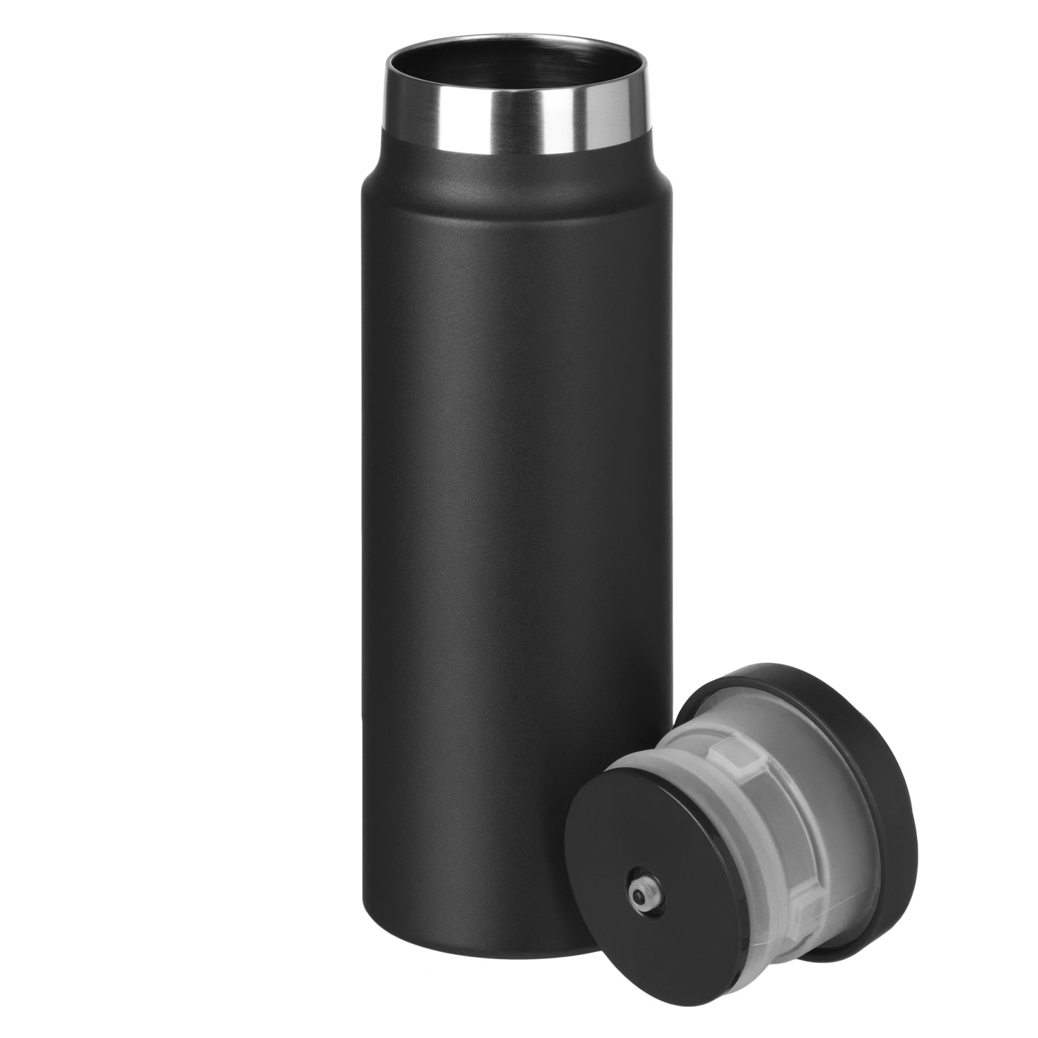 Термобутылка вакуумная герметичная Аллегра, черная-4