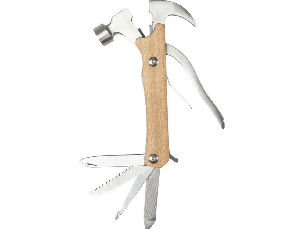 Bear многофункциональный инструмент с молотком с 10 функциями, дерево-3