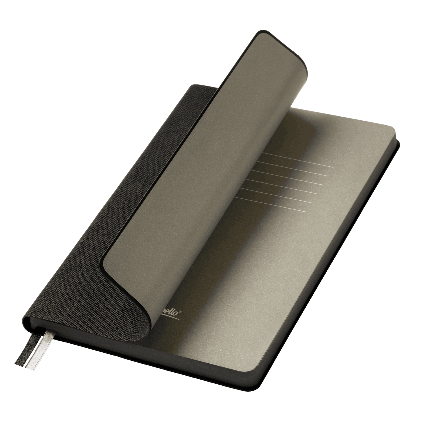 Ежедневник Tweed недатированный, черный-0