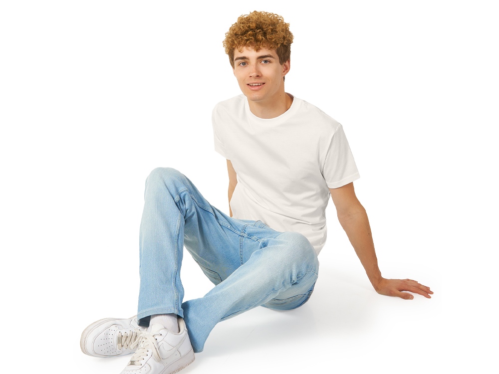 Футболка Heavy Super Club с боковыми швами, мужская, молочный-1