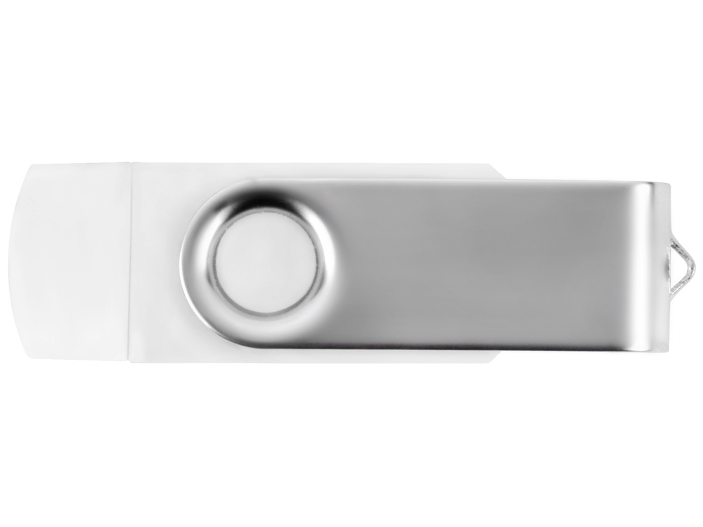 USB3.0/USB Type-C флешка на 16 Гб Квебек C, белый-3