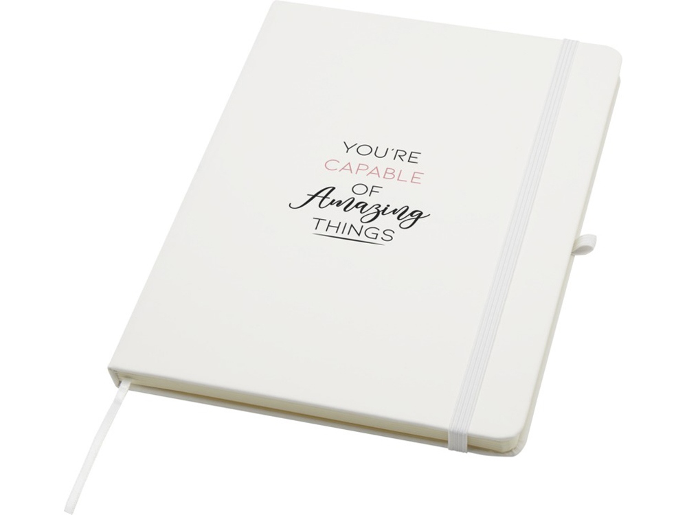 Блокнот Spectrum Plus формата A5 в твердой обложке - Белый-5