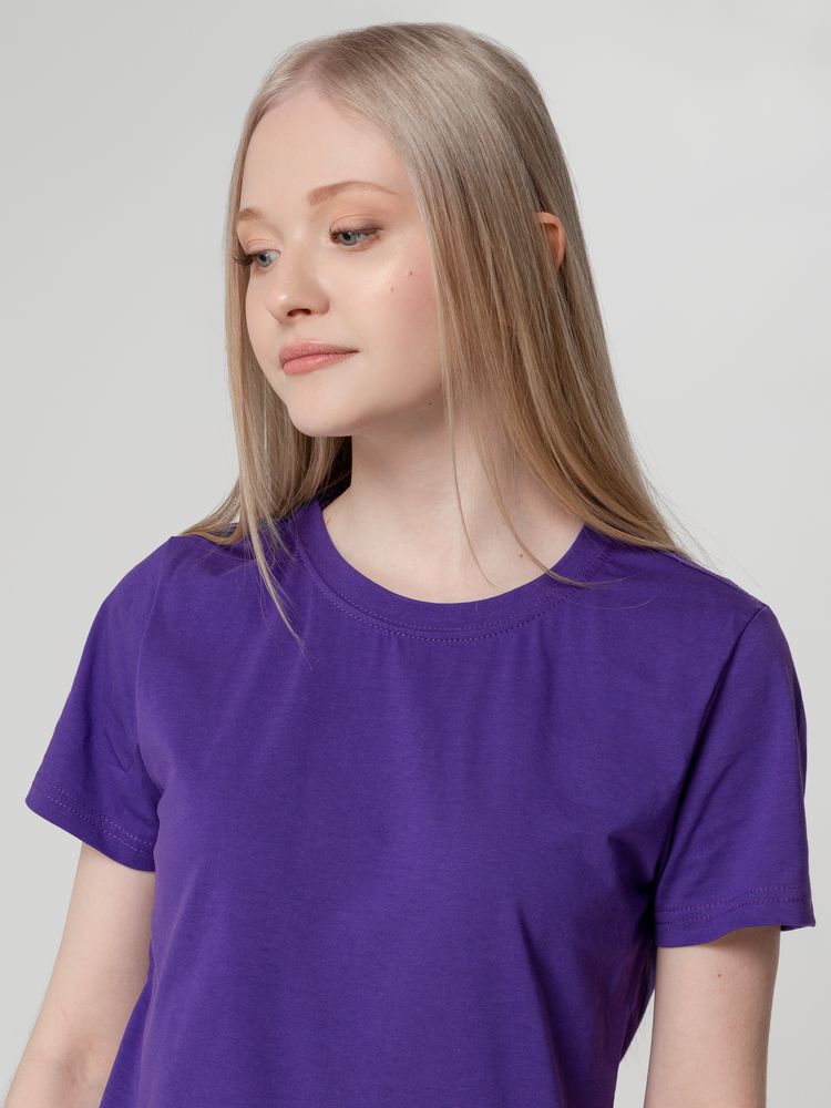 Футболка женская T-bolka Lady, фиолетовая-4