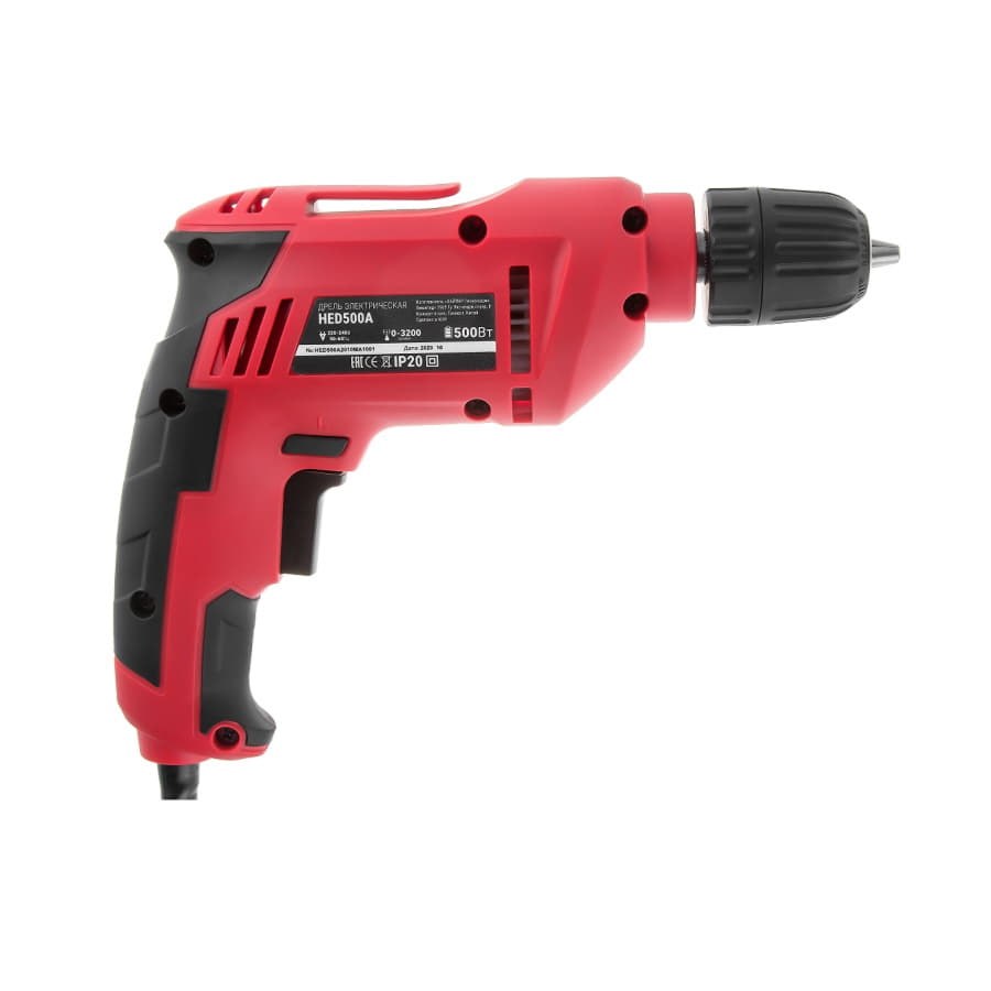 Дрель безударная HIPER HED500A, в коробке, 500Вт, красный-2