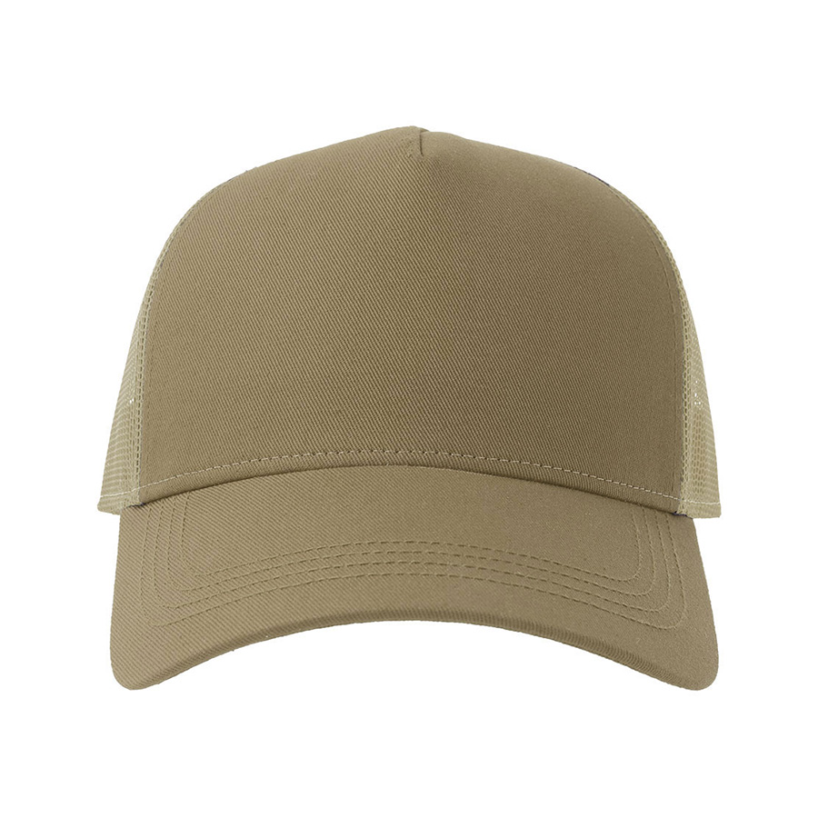 Бейсболка RAPPER COTTON-S, 5 клиньев, пластиковая застёжка, хаки, бежевый-2