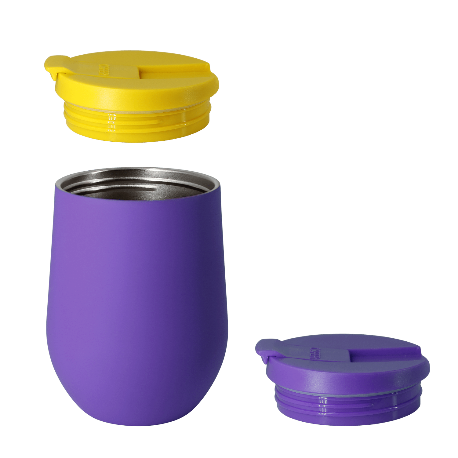 Набор NEO DUO: Кофер софт-тач NEO CO12s с дополнительной крышкой (фиолетовый с желтым)-4