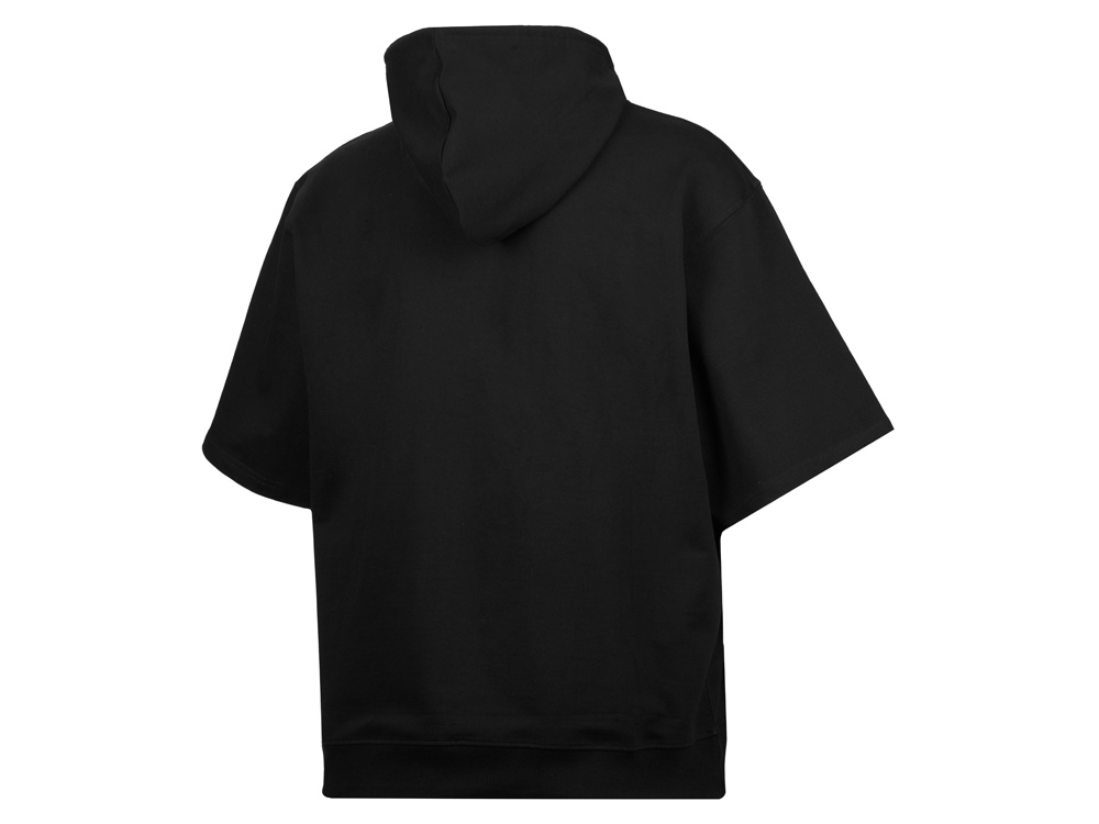 Худи оверсайз с коротким рукавом Warsaw унисекс, черный-9