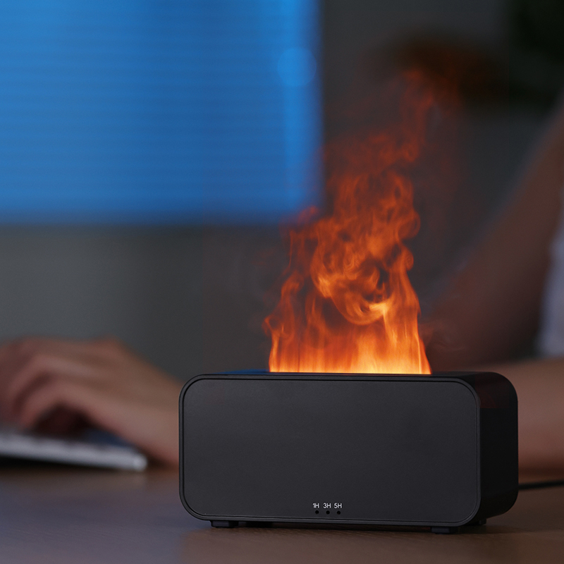 Светодиодный USB увлажнитель-ароматизатор Lumor RGB, Чёрный-3