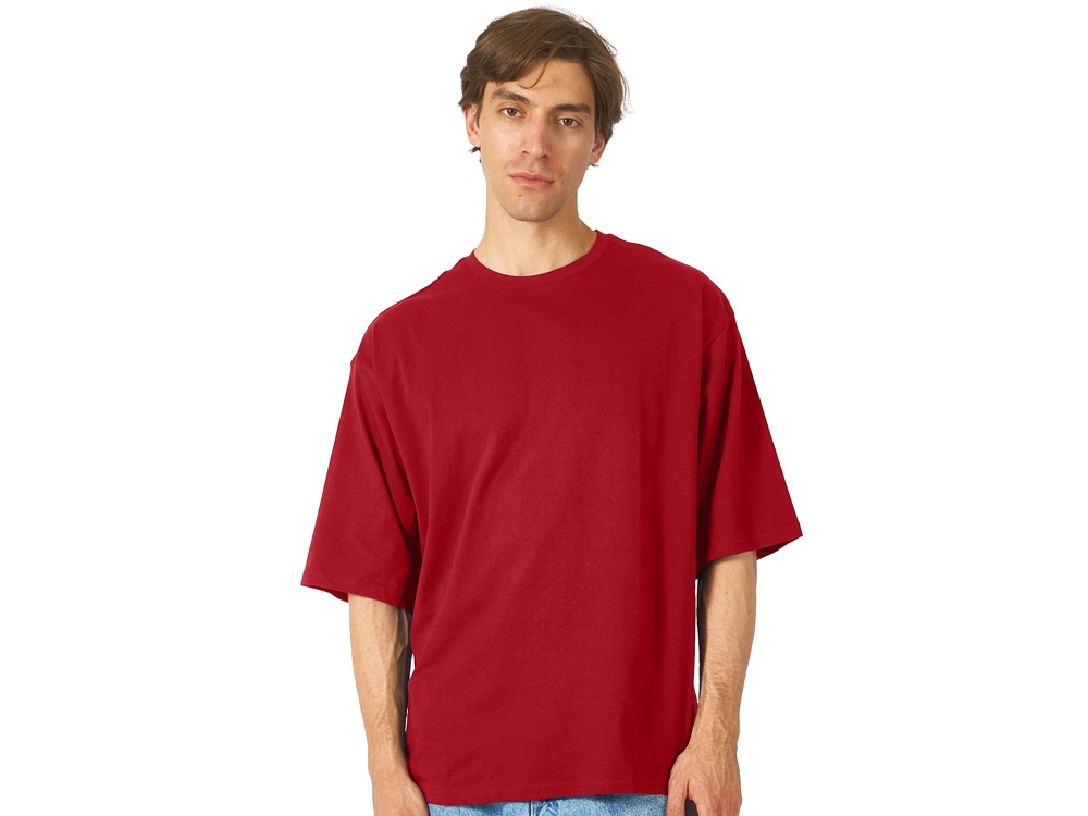 Футболка Berlin к/р оверсайз, 100% хлопок, 180гр, красный-1