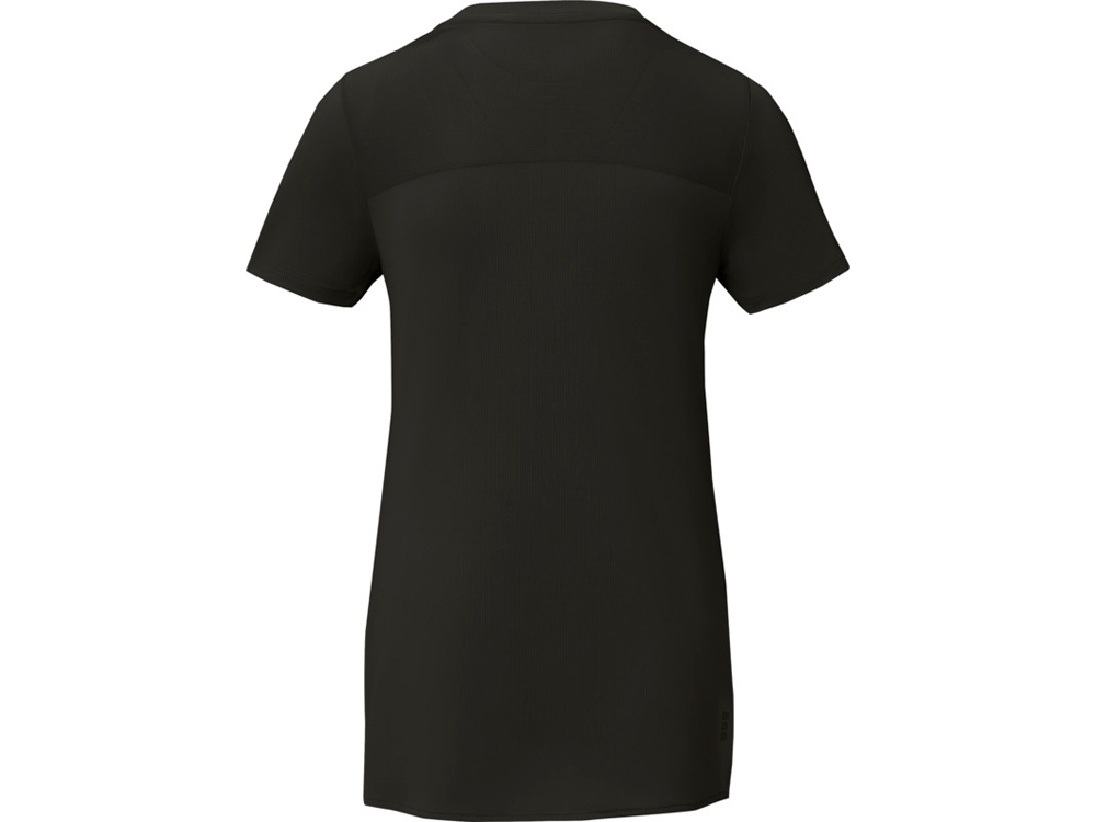 Borax Женская футболка с короткими рукавами из переработанного полиэстера согласно стандарту GRS с отличным кроем - сплошной черный-2