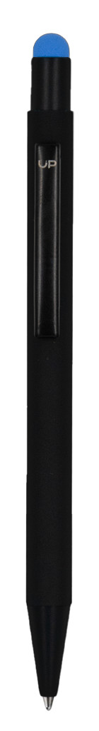 Ручка шариковая Raven (черная с голубым)-2