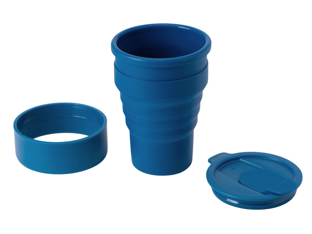 Силиконовый складной стакан GoCup, индиго-2