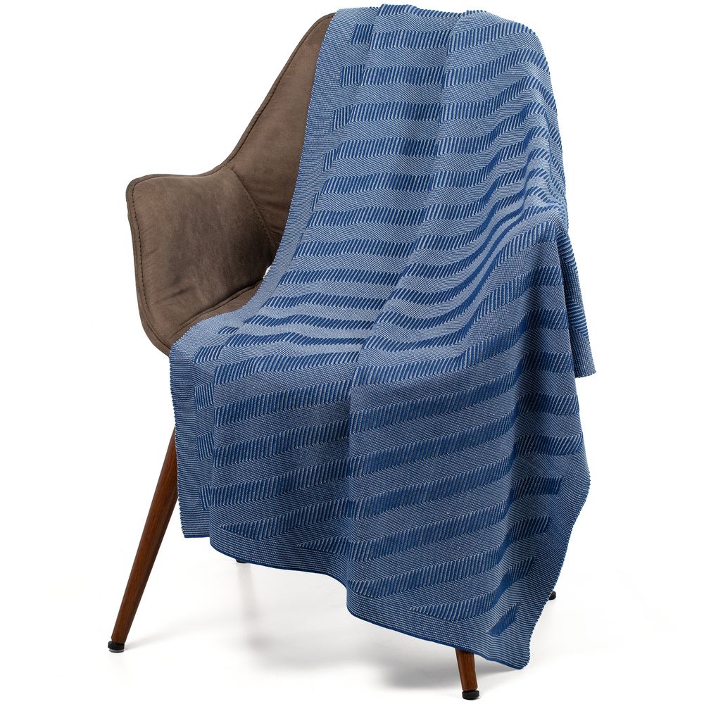 Плед Locus Solus, синий с голубым-0