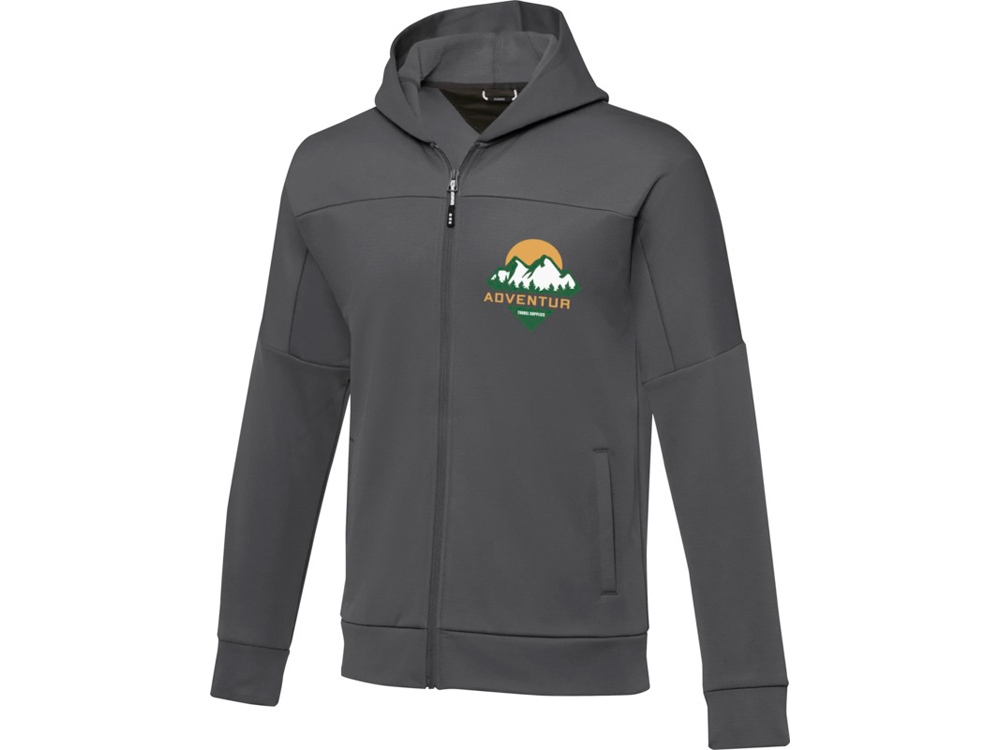 Мужская спортивная трикотажная куртка Nubia на молнии, storm grey-4