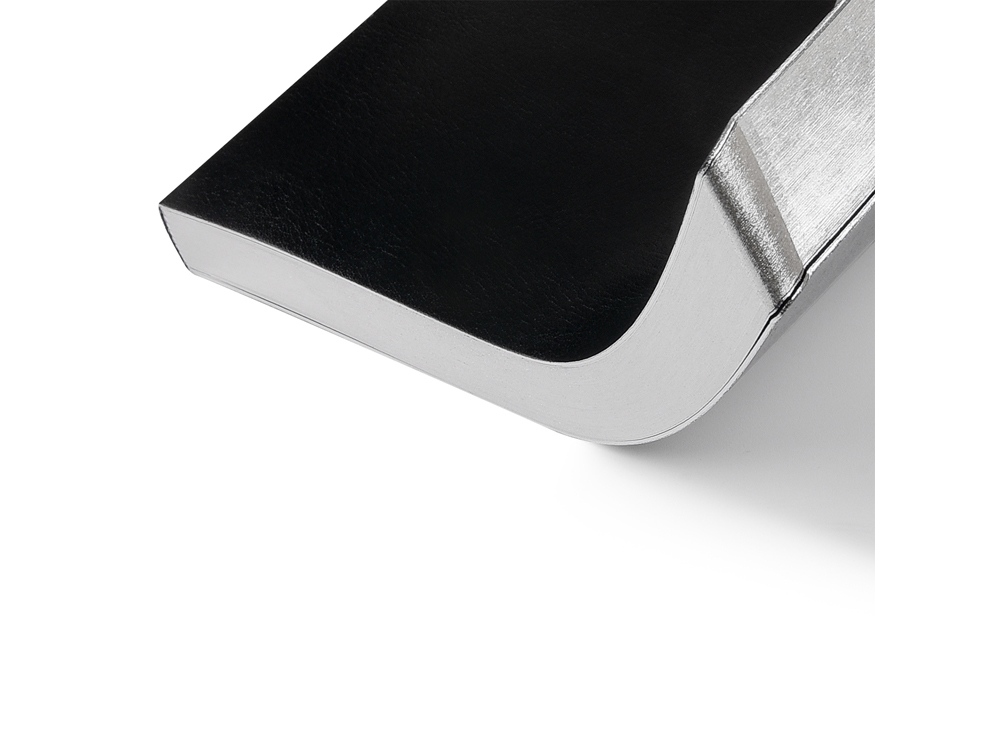 Ежедневник недатированный А5 Megapolis Nebraska Flex, черный с серебристым обрезом-2