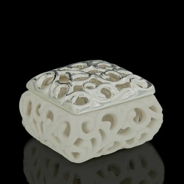 Шкатулка &amp;quot;Нежность&amp;quot;, Белый винтаж-0