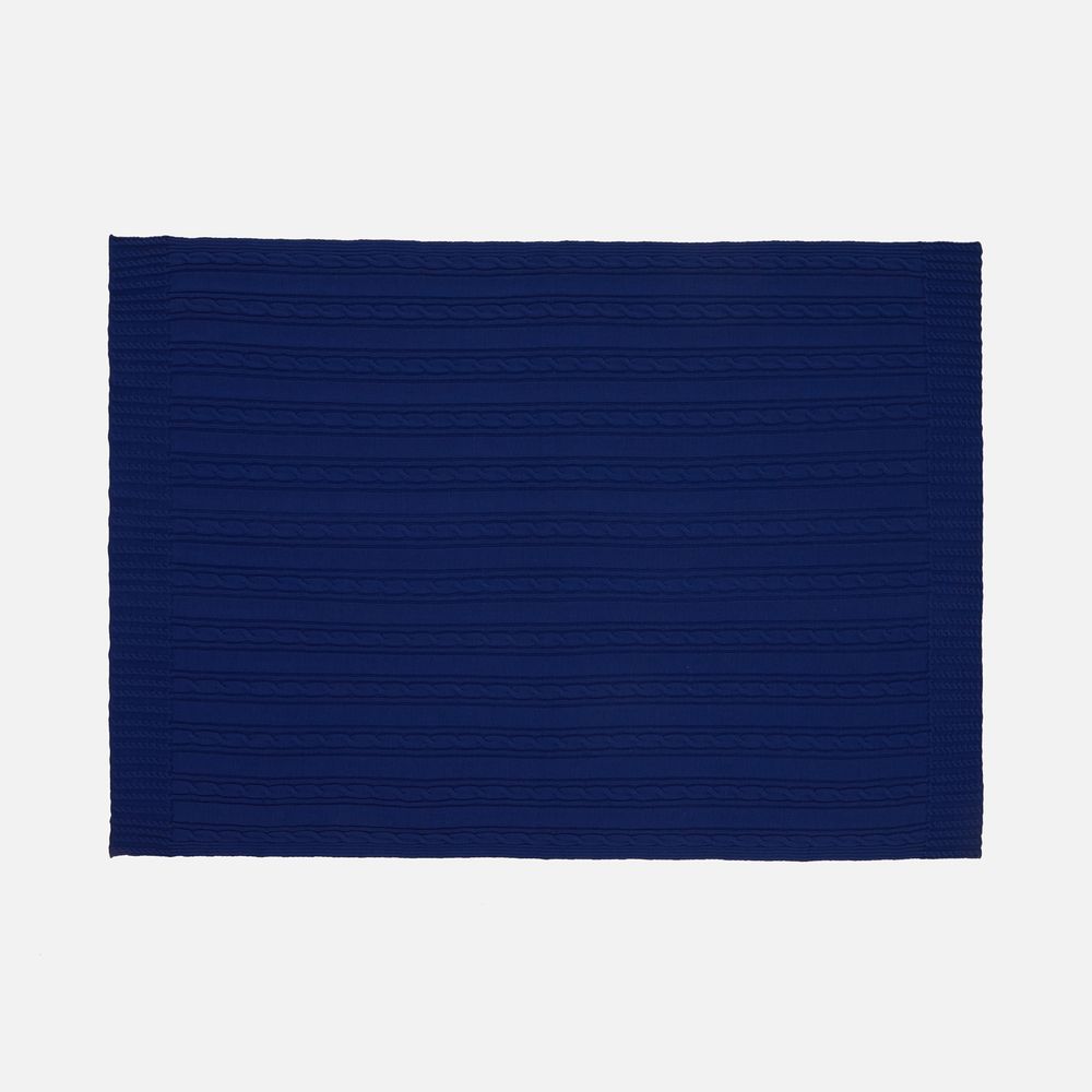 Плед Remitti, темно-синий (кобальт)-2