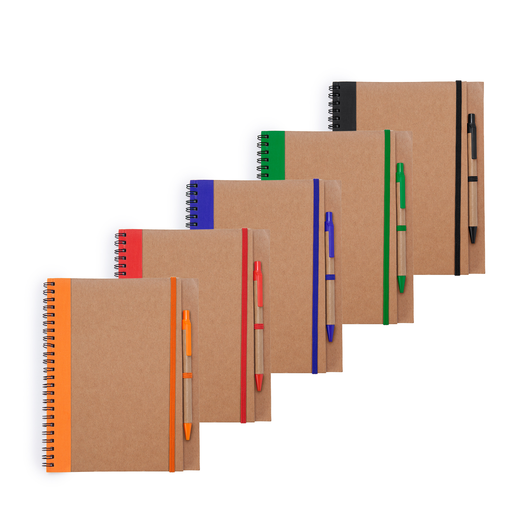 Блокнот с ручкой ALANI, Красный-1