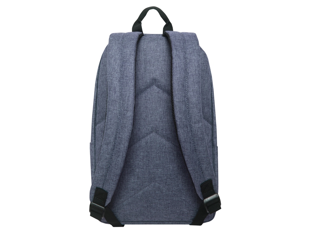 Рюкзак TORBER ГРАФФИТИ, серый с карманом черного цвета, полиэстер меланж, 42 х 29 x 19 см-3