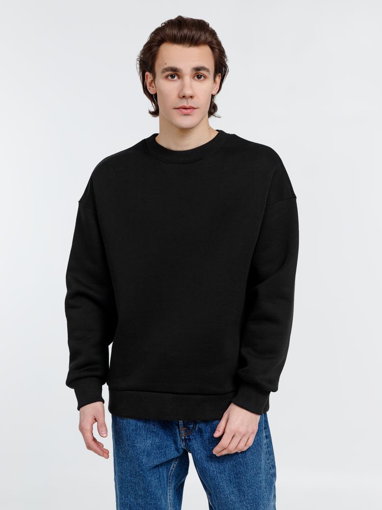 Свитшот оверсайз унисекс True Self, черный-0