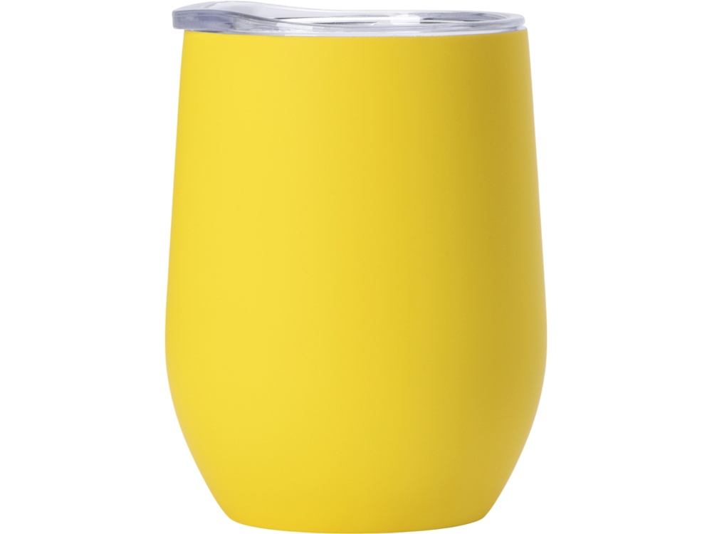 Термокружка Vacuum mug C1, soft touch, 370мл, желтый-2