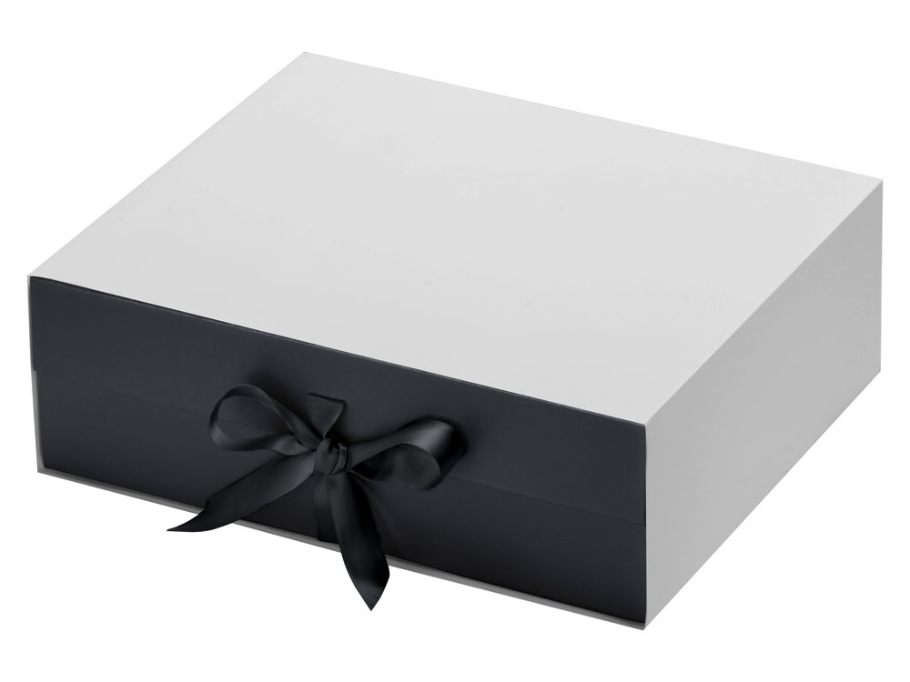 Коробка разборная на магнитах с лентами, графит-8