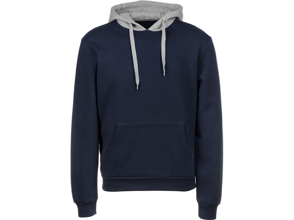 Толстовка с капюшоном Amsterdam мужская, темно-синий/серый меланж-1