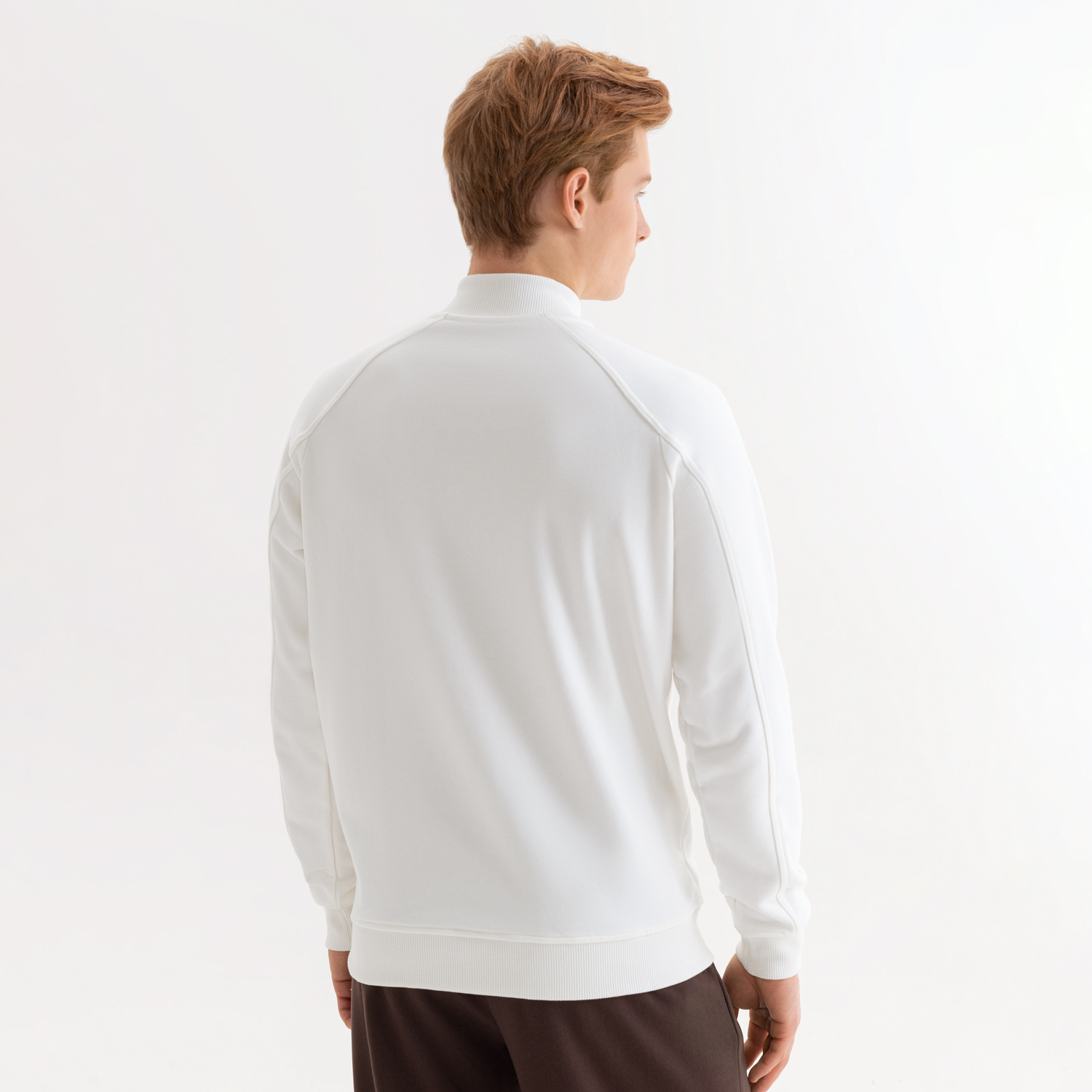 Толстовка на молнии, унисекс TORRES белая-5