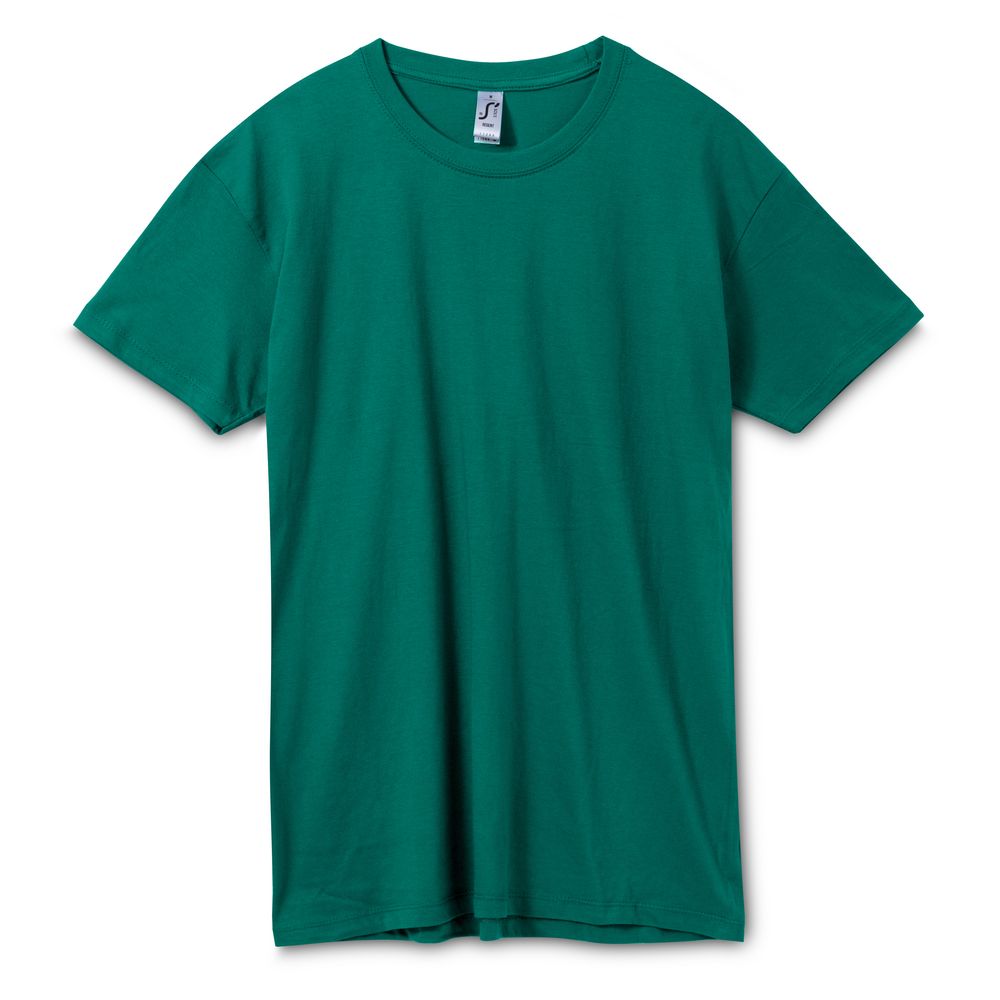 Футболка унисекс Regent 150, зеленая (изумрудная)-0