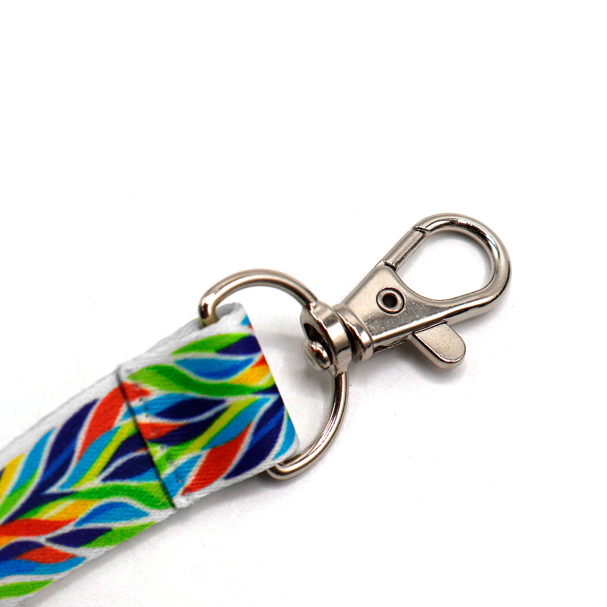 Ланъярд полноцветный Флоу с карабином, Мультиколор.-1