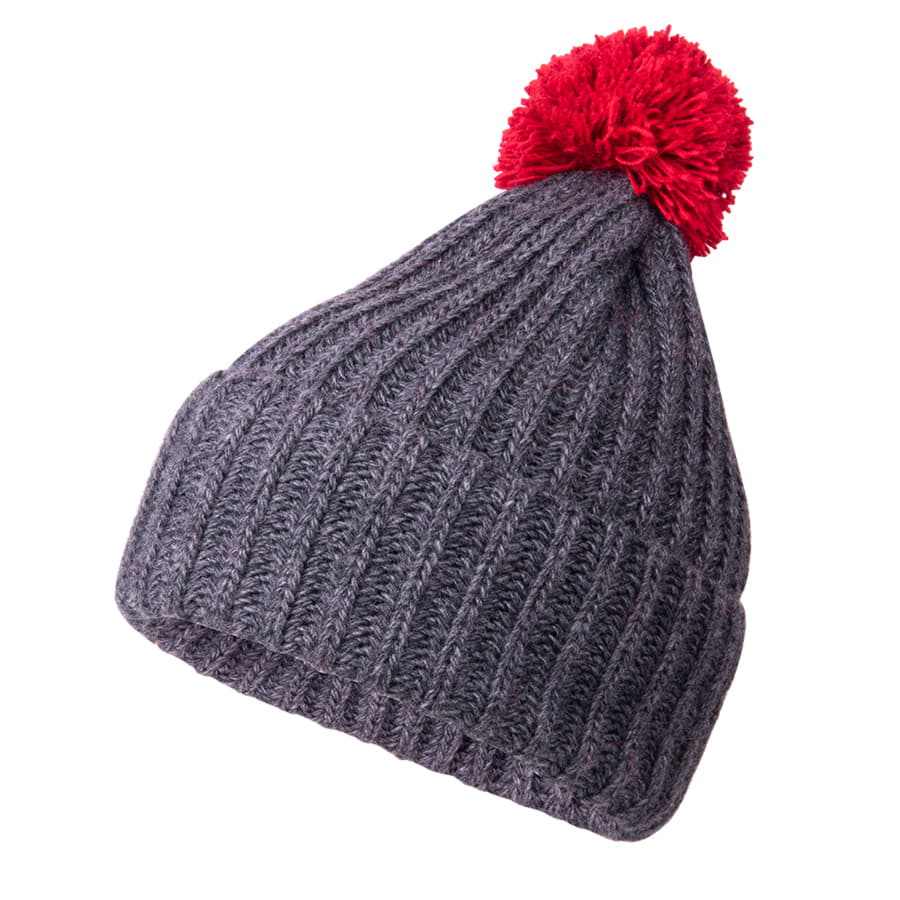 Шапка и шарф GoSnow с ярким помпоном и кисточками, красный-2