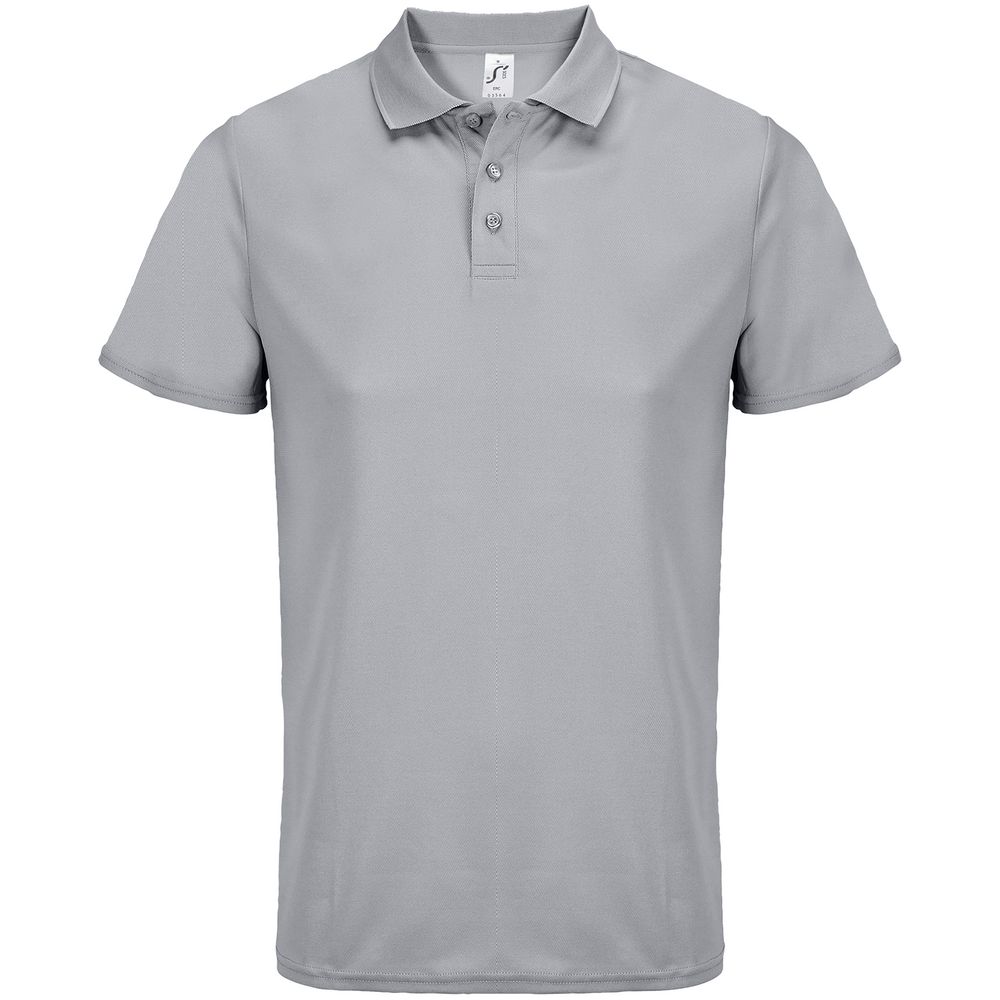 Рубашка поло унисекс Pitcher, серая-0