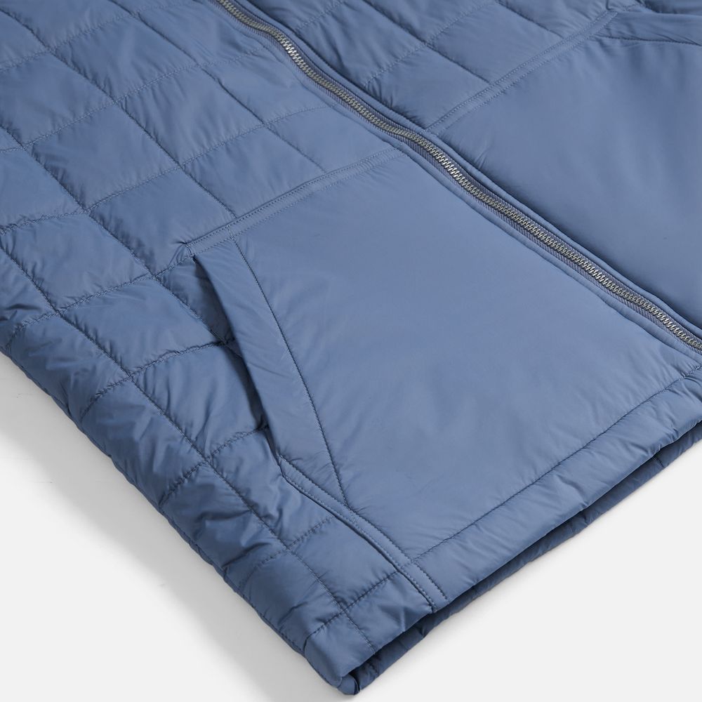 Жилет унисекс Warmbridge, синий (джинс)-2