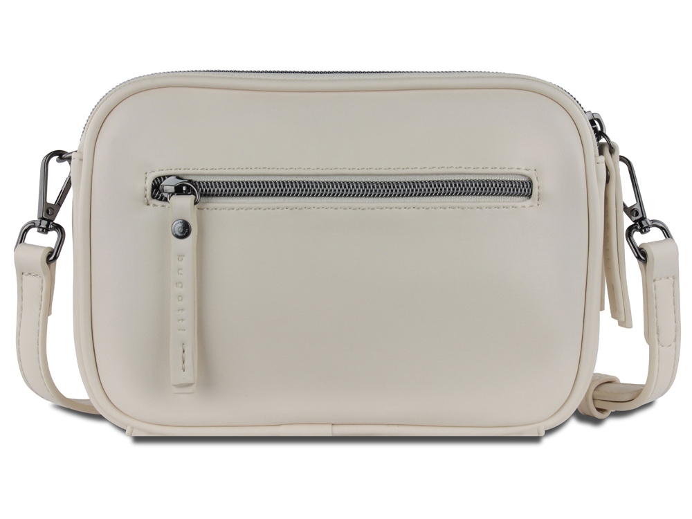 Сумка кросс-боди женская BUGATTI Almata, бежевая, полиуретан, 21,5х6х15 см-5