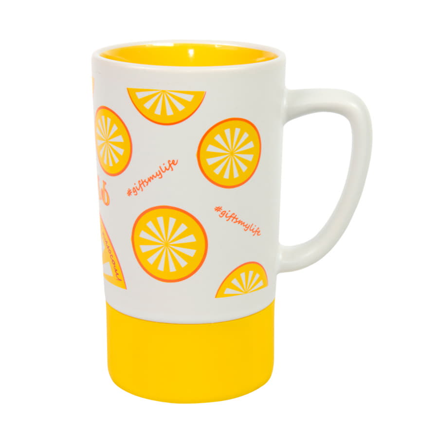 Кружка FUN 2, белый, желтый-9