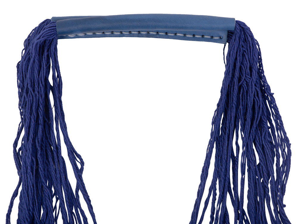 Авоська Dream L наплечная 25 литров с кожаными ручками, синий (12)-1