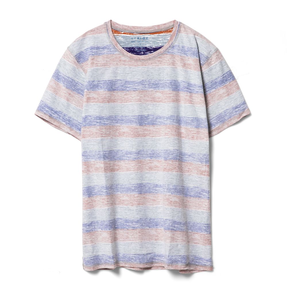 Футболка мужская Rayet двусторонняя, оранжевая с фиолетовым-2