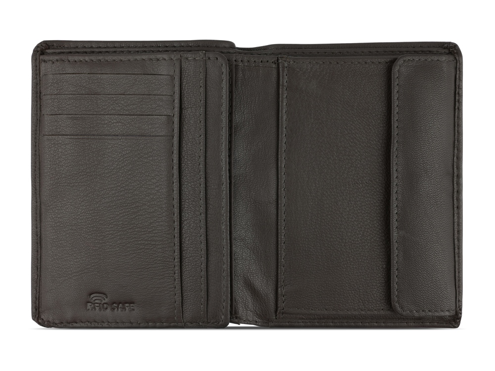 Портмоне BUGATTI Bomba, с защитой данных RFID, коричневое, кожа/полиэстер, 10х2х12,5 см-2